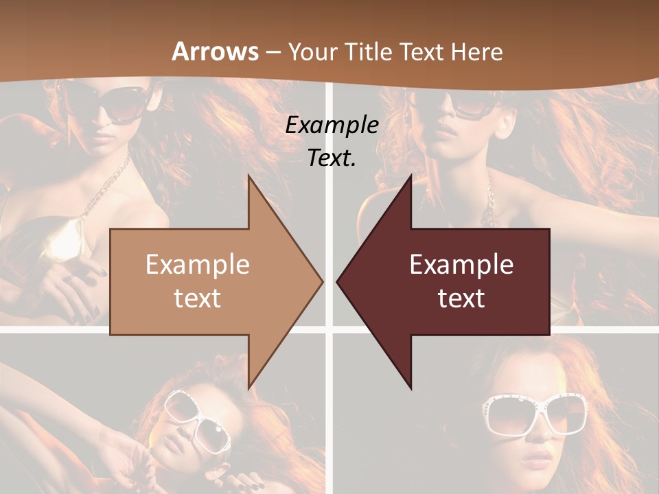 Female Hair Model PowerPoint Template