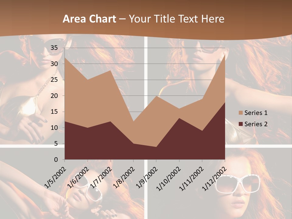 Female Hair Model PowerPoint Template