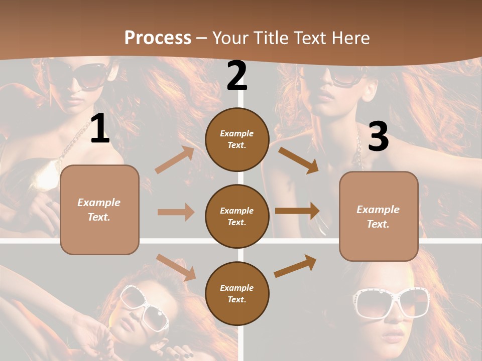 Female Hair Model PowerPoint Template