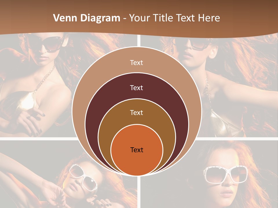 Female Hair Model PowerPoint Template