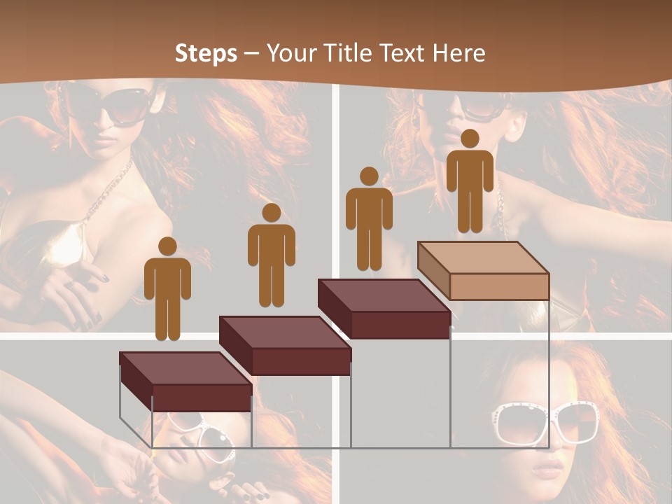 Female Hair Model PowerPoint Template
