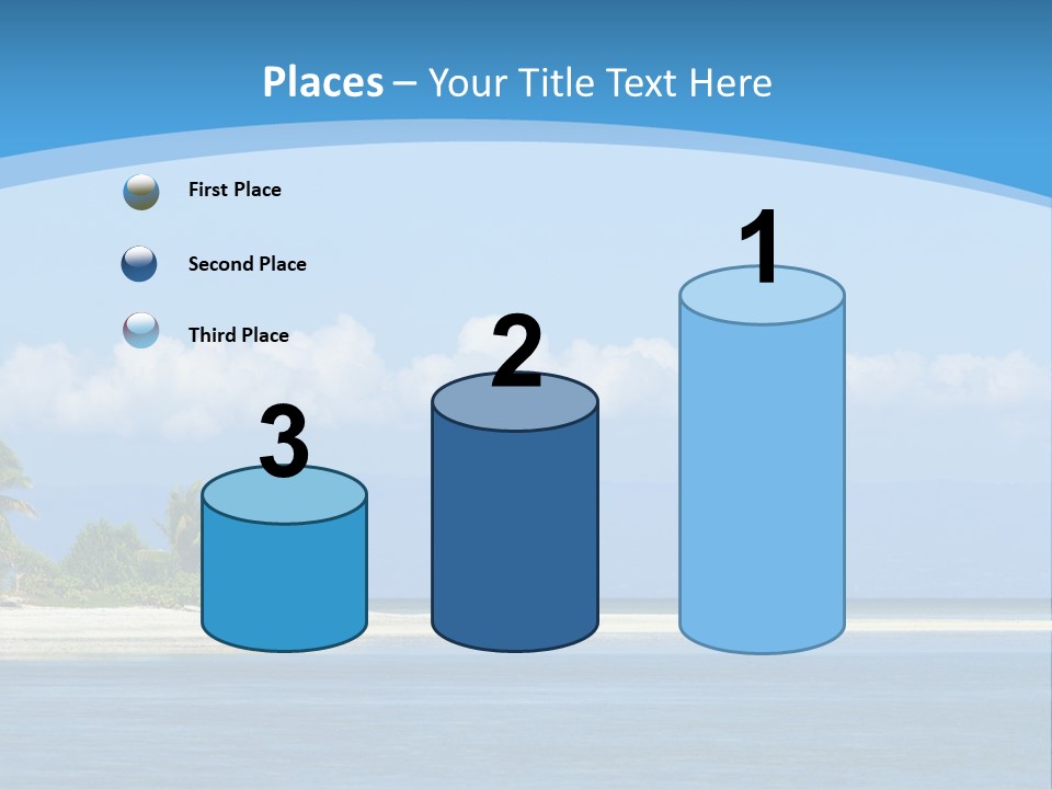 Tree Sky Shore PowerPoint Template