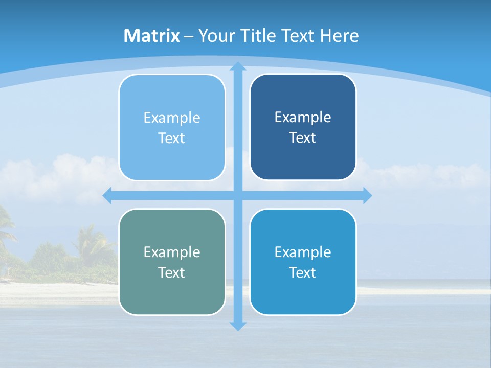 Tree Sky Shore PowerPoint Template