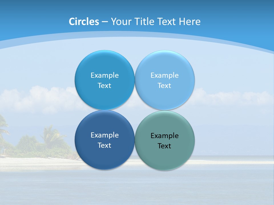 Tree Sky Shore PowerPoint Template
