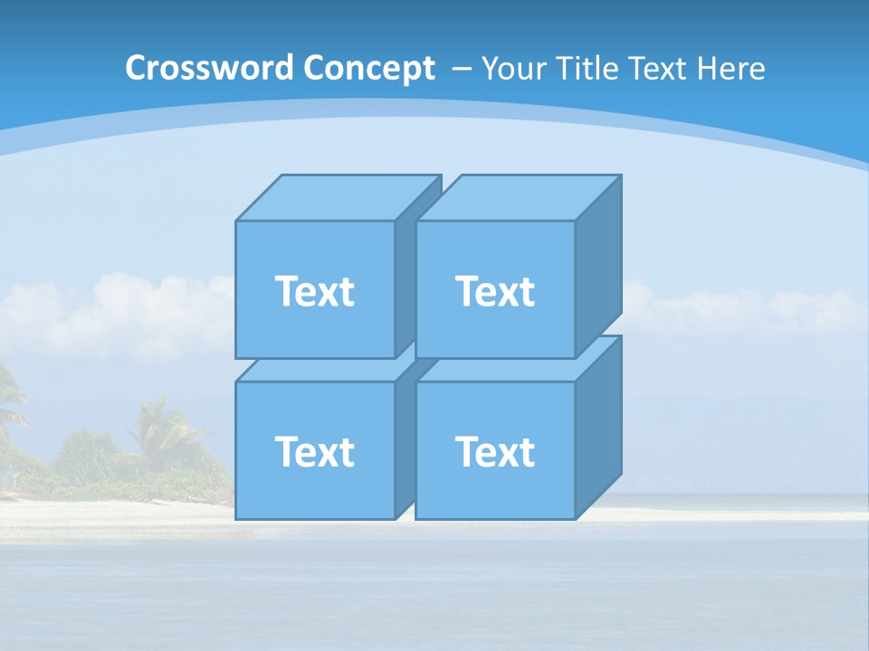 Tree Sky Shore PowerPoint Template