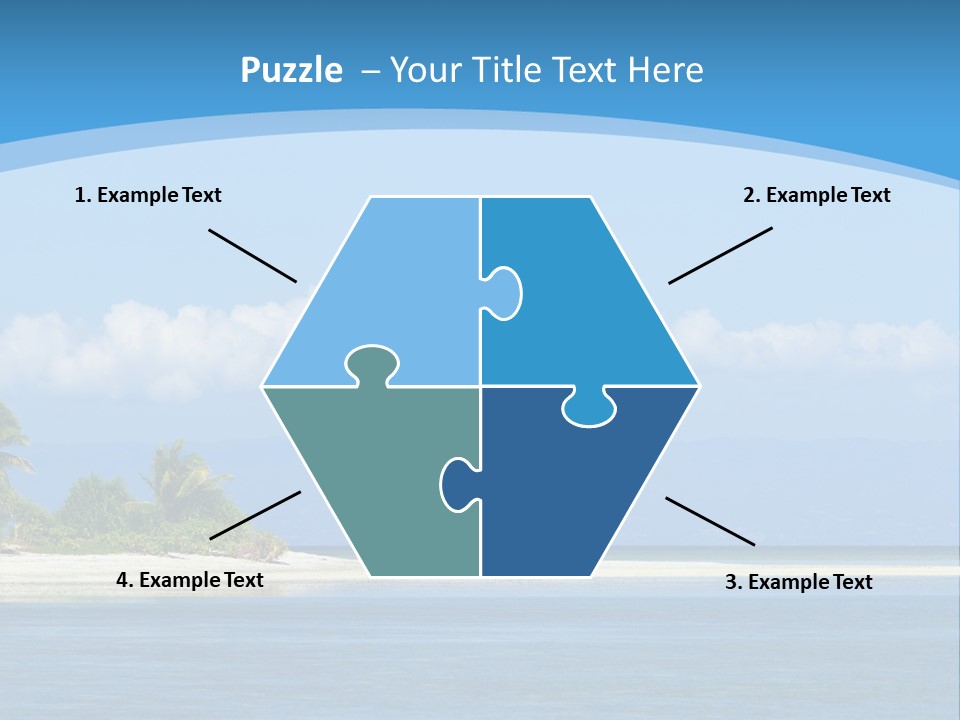 Tree Sky Shore PowerPoint Template