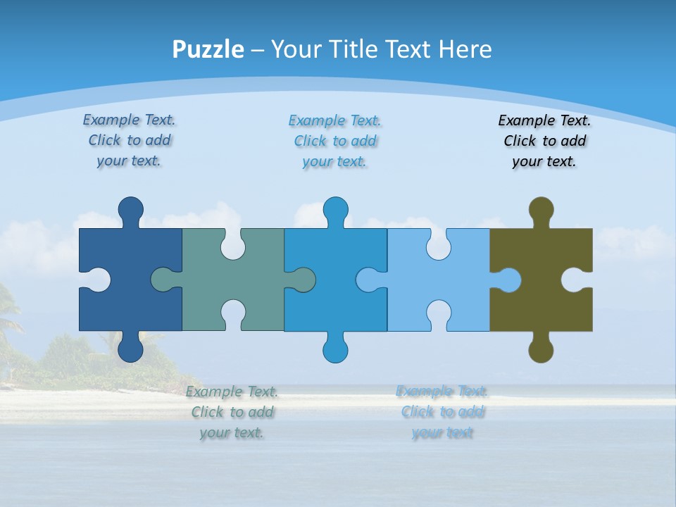 Tree Sky Shore PowerPoint Template