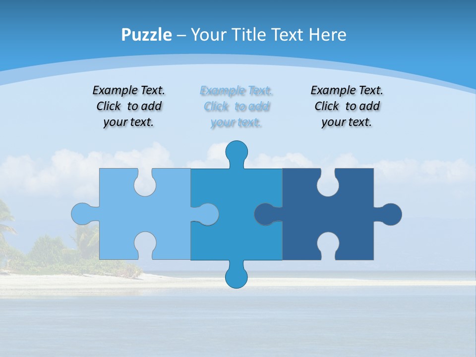 Tree Sky Shore PowerPoint Template