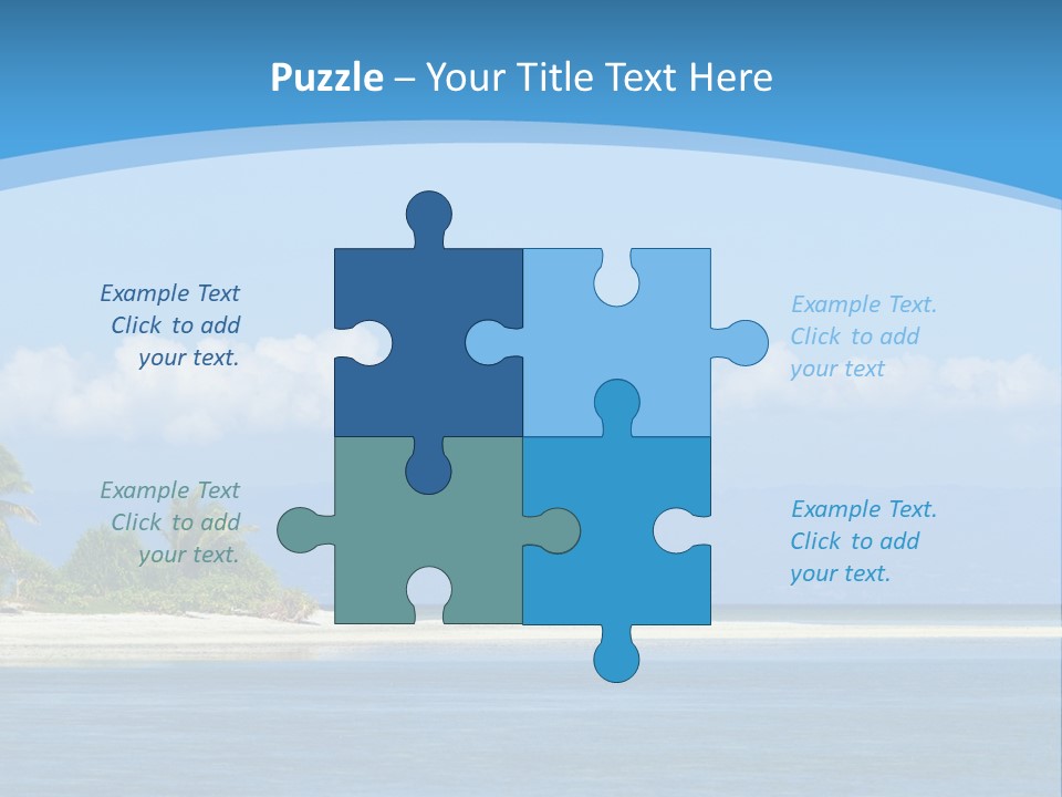 Tree Sky Shore PowerPoint Template