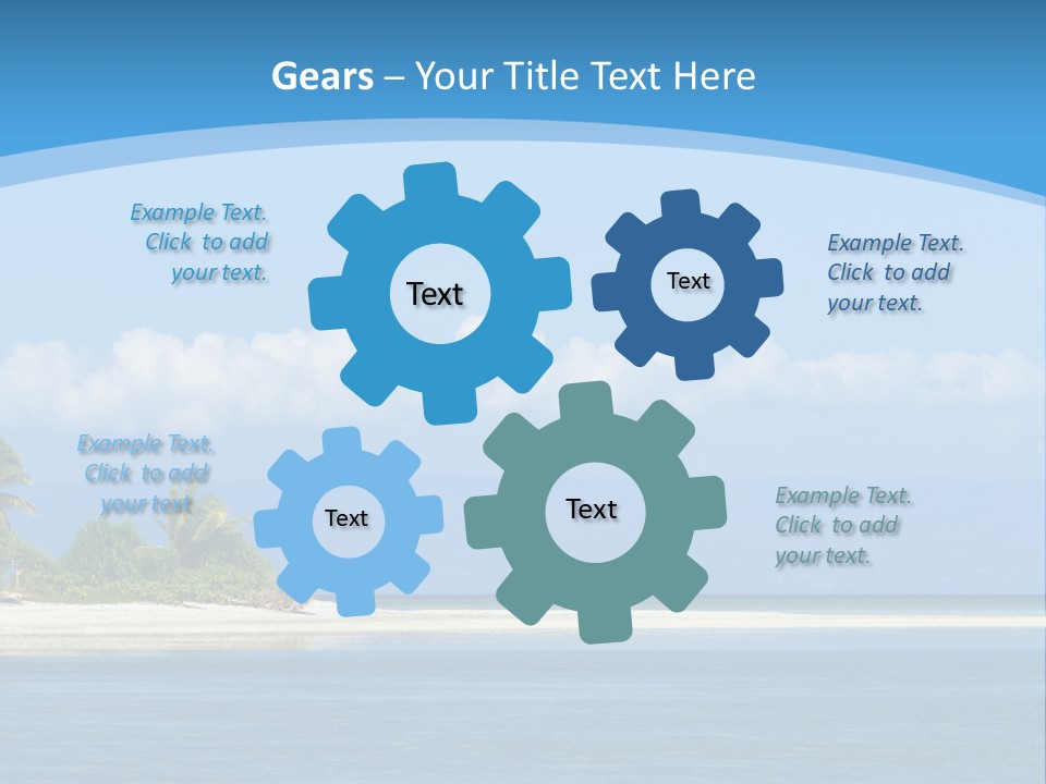 Tree Sky Shore PowerPoint Template