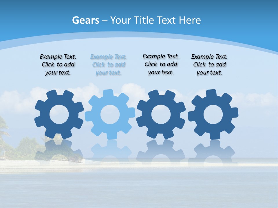 Tree Sky Shore PowerPoint Template