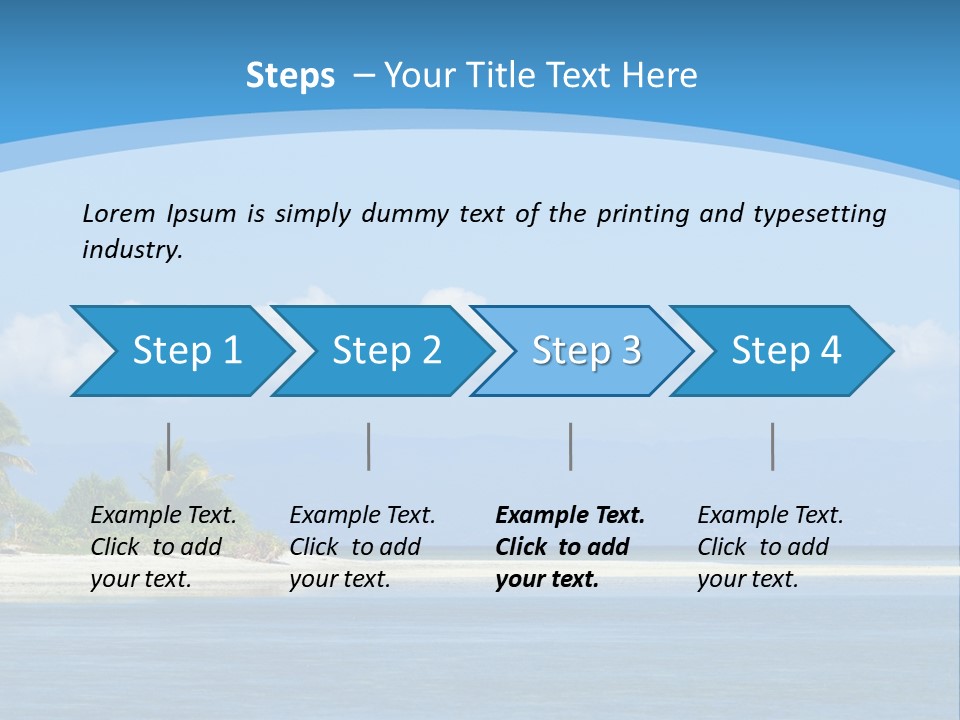 Tree Sky Shore PowerPoint Template