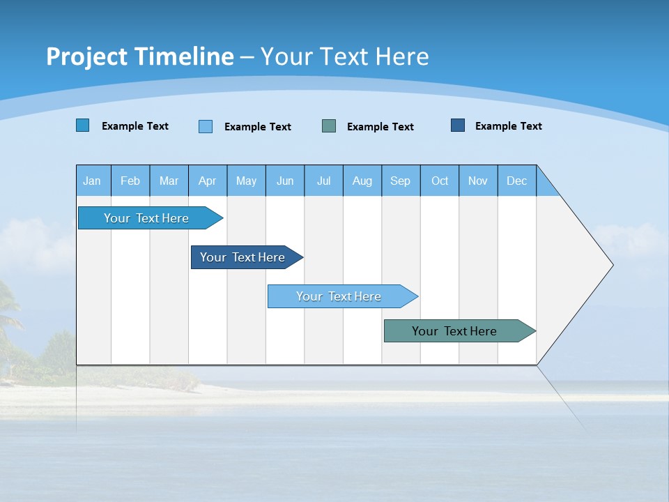 Tree Sky Shore PowerPoint Template