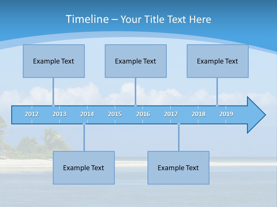 Tree Sky Shore PowerPoint Template