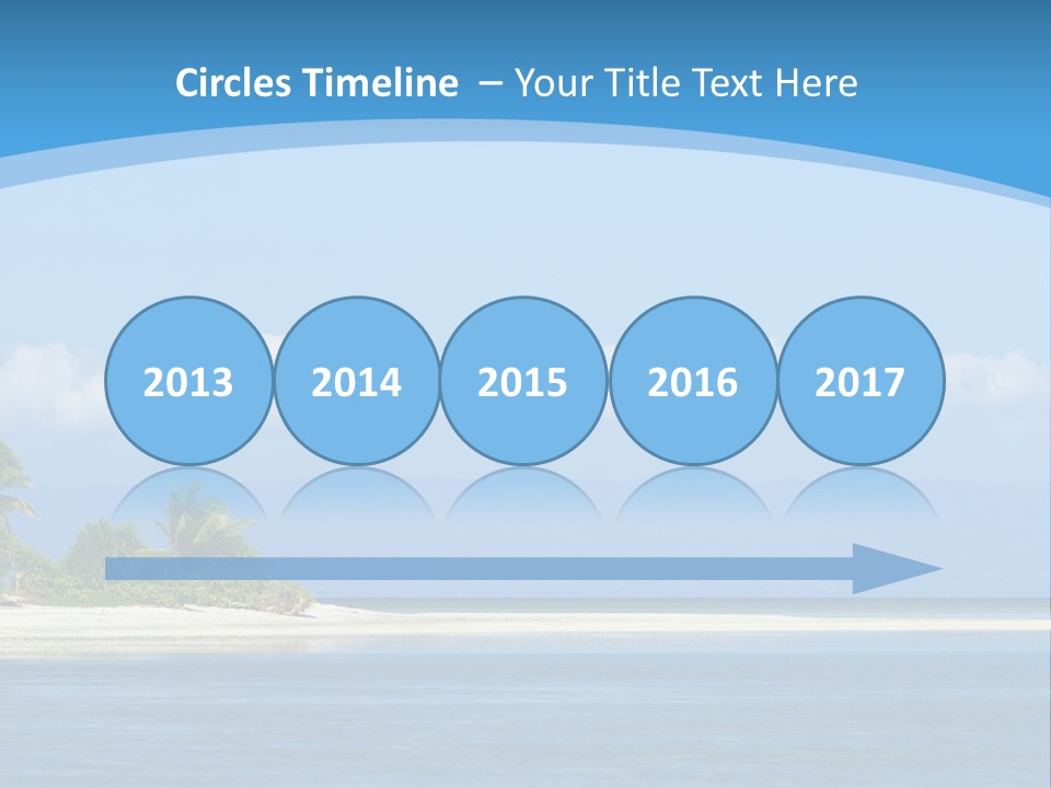 Tree Sky Shore PowerPoint Template
