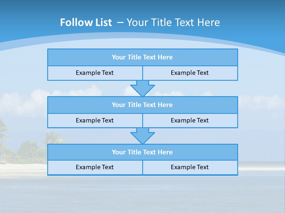 Tree Sky Shore PowerPoint Template