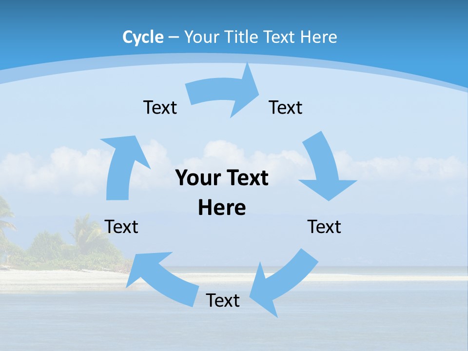 Tree Sky Shore PowerPoint Template