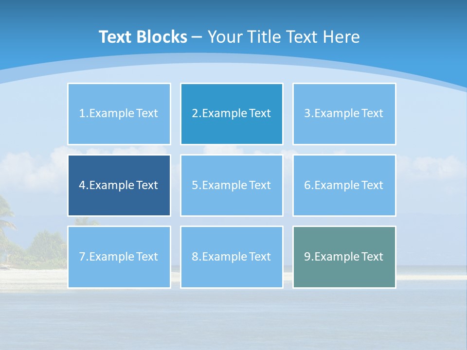 Tree Sky Shore PowerPoint Template