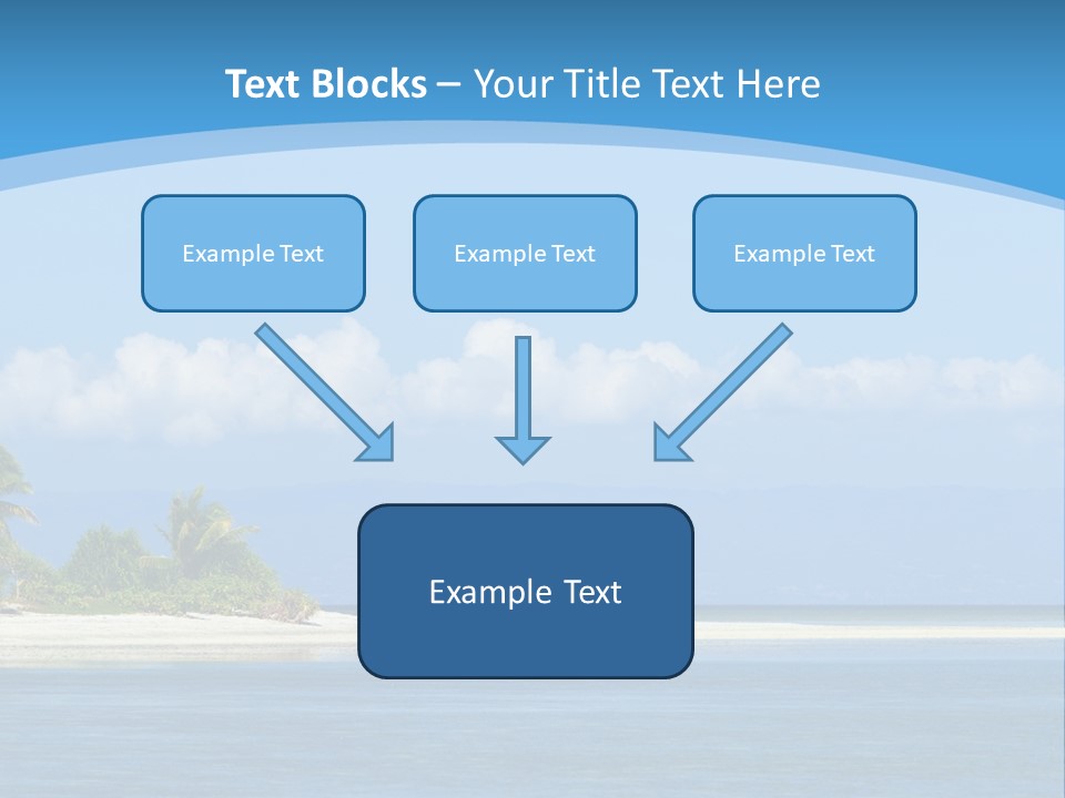 Tree Sky Shore PowerPoint Template