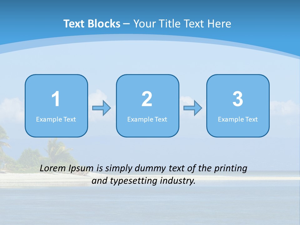 Tree Sky Shore PowerPoint Template