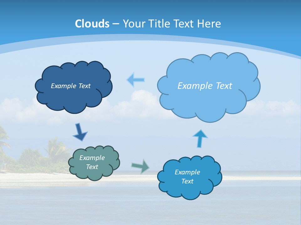 Tree Sky Shore PowerPoint Template