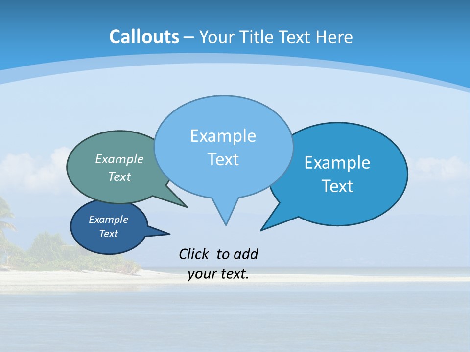 Tree Sky Shore PowerPoint Template