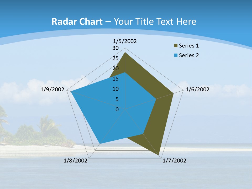 Tree Sky Shore PowerPoint Template