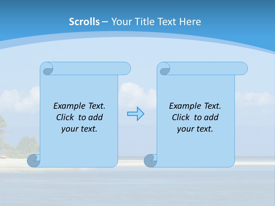 Tree Sky Shore PowerPoint Template