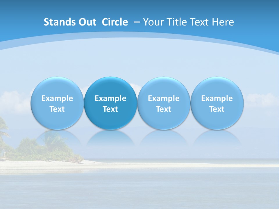 Tree Sky Shore PowerPoint Template