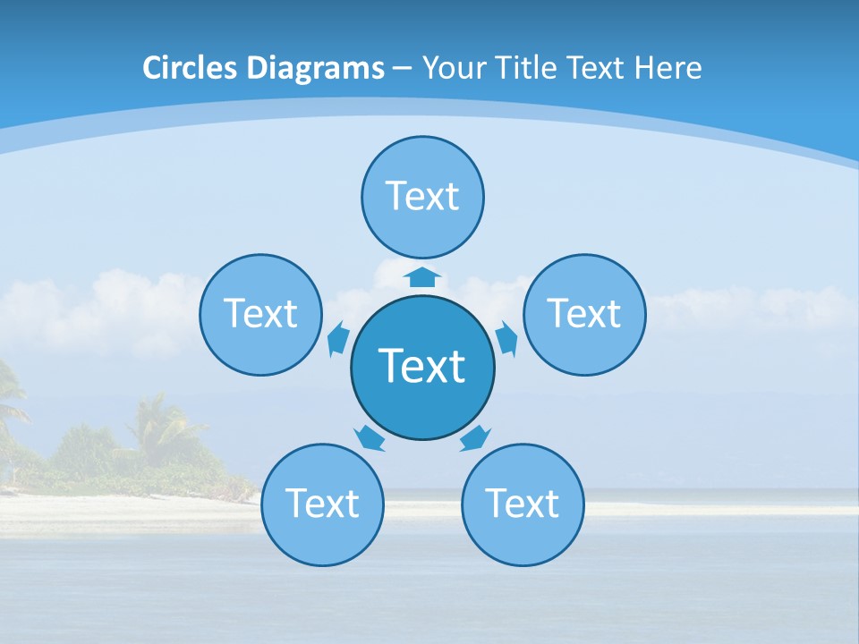 Tree Sky Shore PowerPoint Template