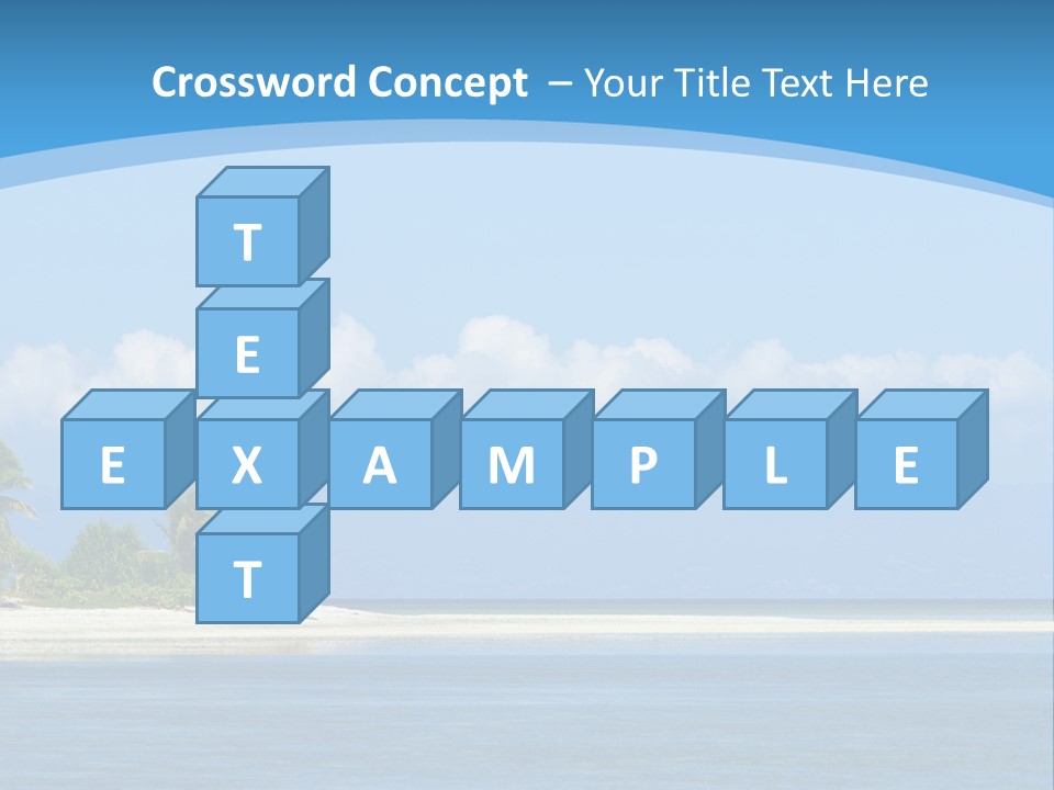 Tree Sky Shore PowerPoint Template