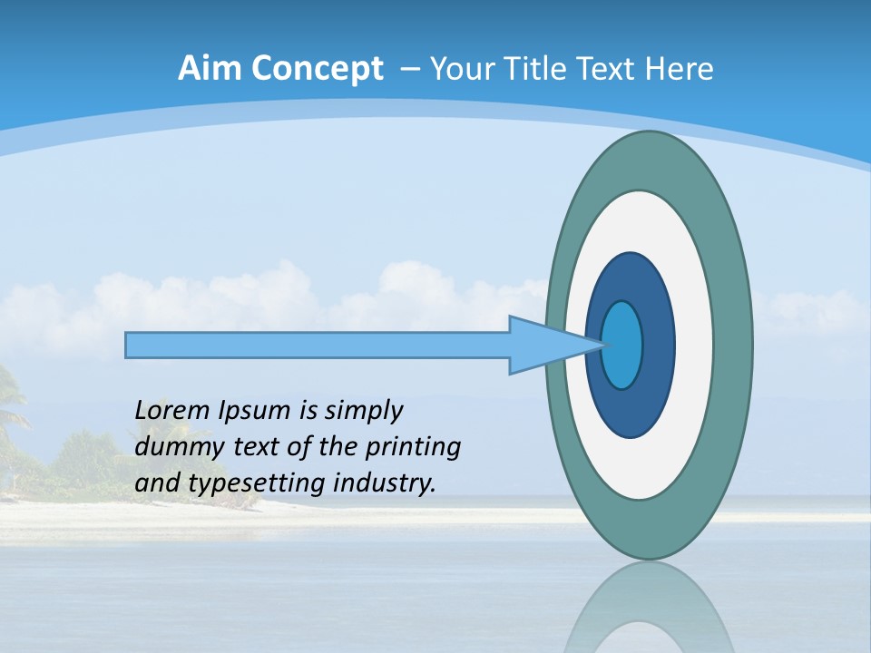 Tree Sky Shore PowerPoint Template