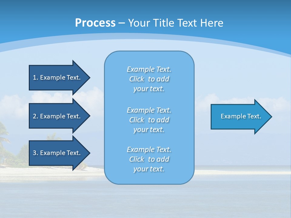 Tree Sky Shore PowerPoint Template