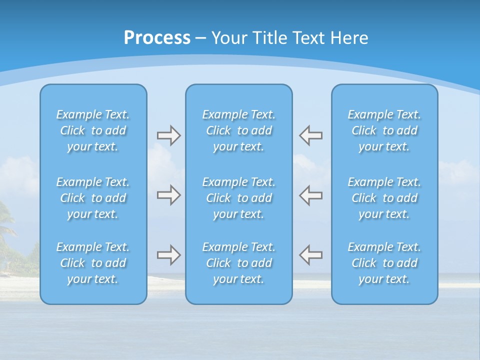 Tree Sky Shore PowerPoint Template