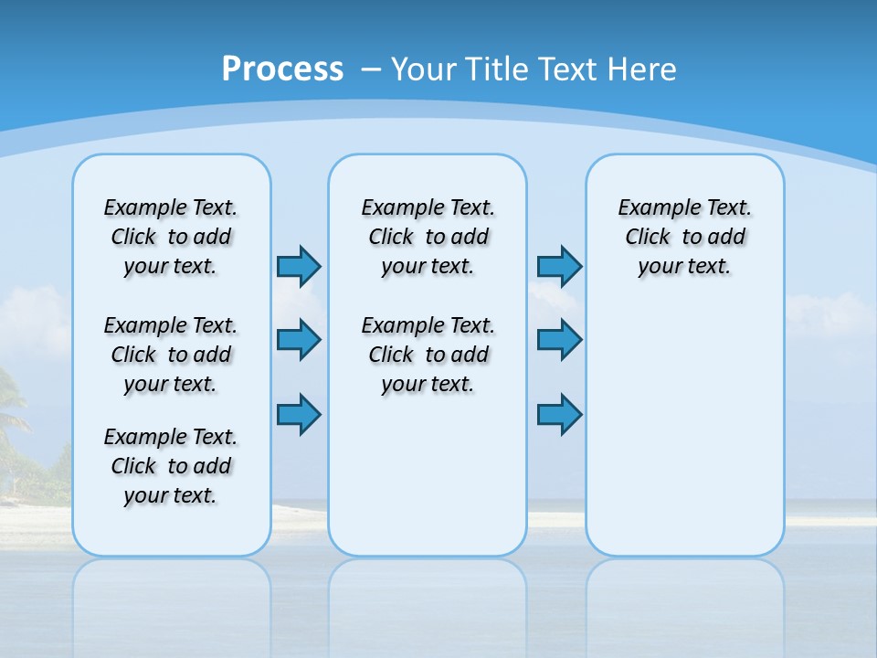 Tree Sky Shore PowerPoint Template