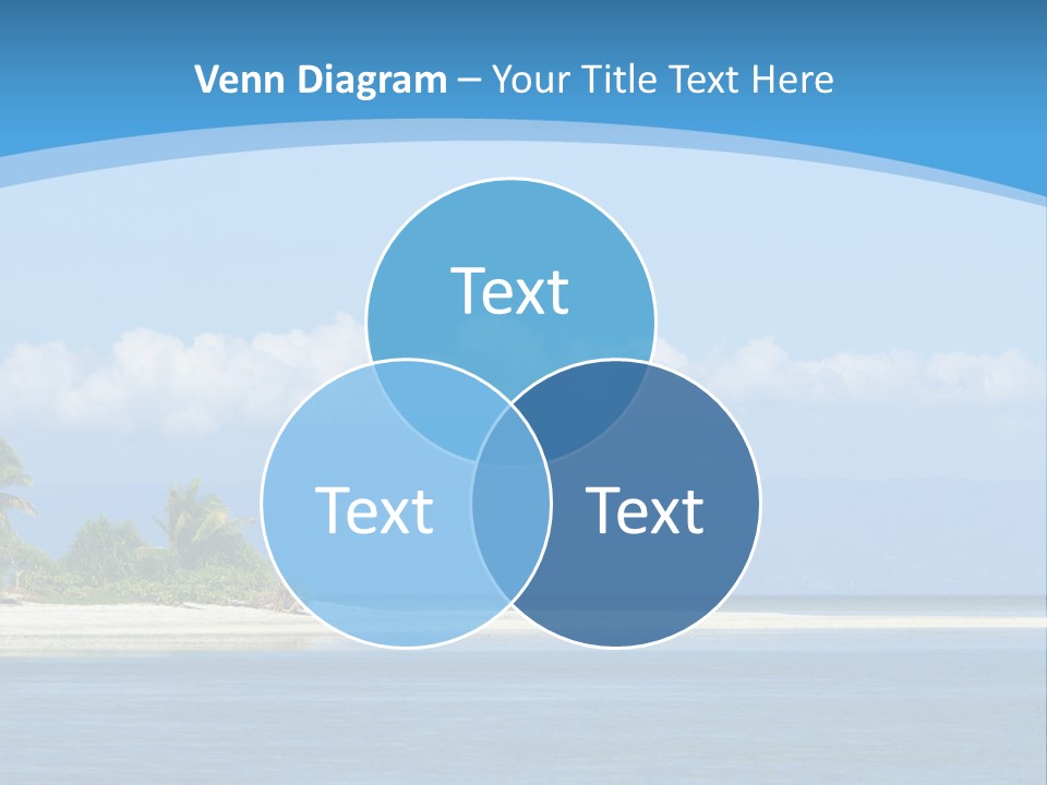Tree Sky Shore PowerPoint Template