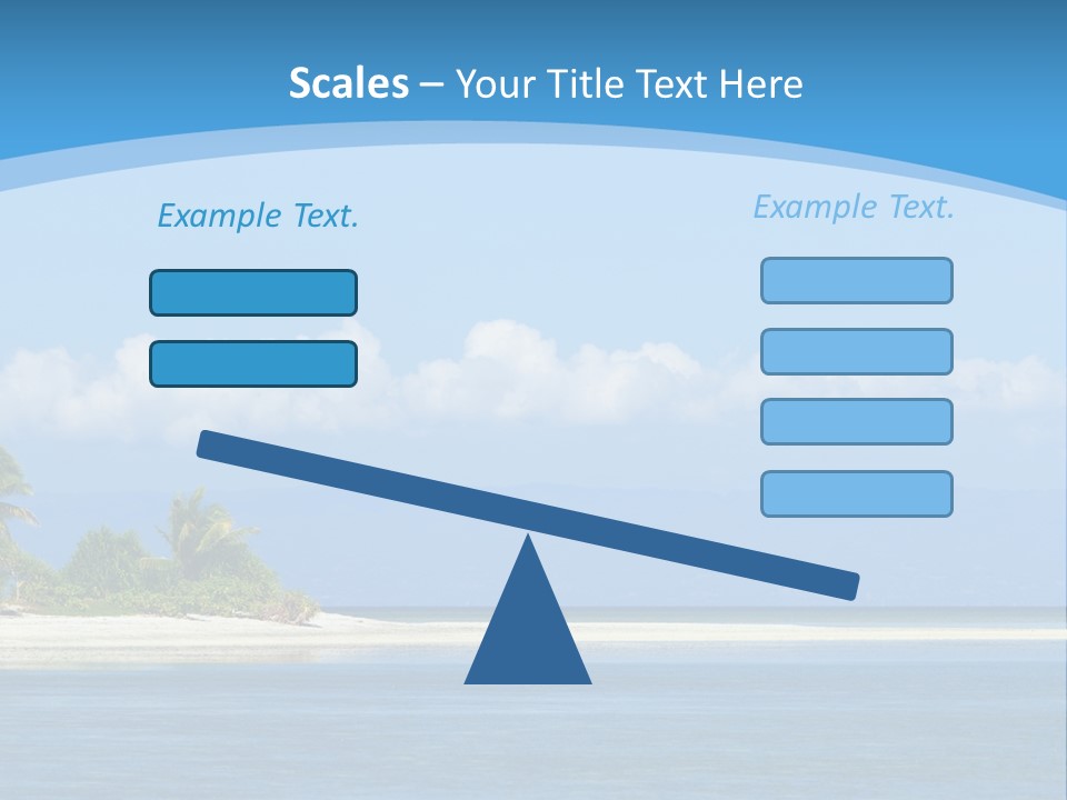 Tree Sky Shore PowerPoint Template