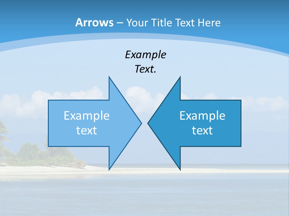 Tree Sky Shore PowerPoint Template
