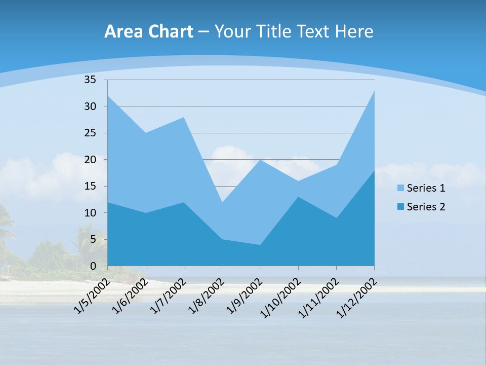 Tree Sky Shore PowerPoint Template