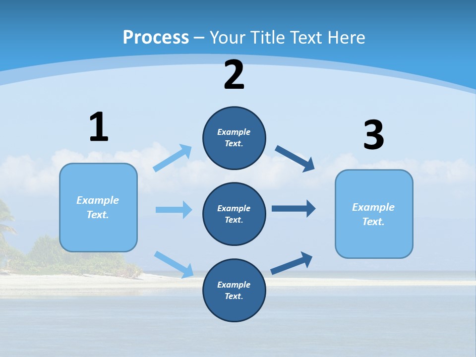 Tree Sky Shore PowerPoint Template