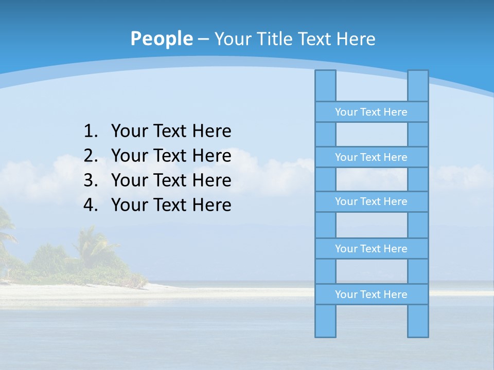 Tree Sky Shore PowerPoint Template