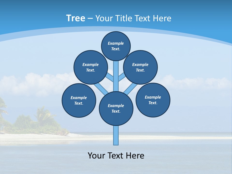 Tree Sky Shore PowerPoint Template