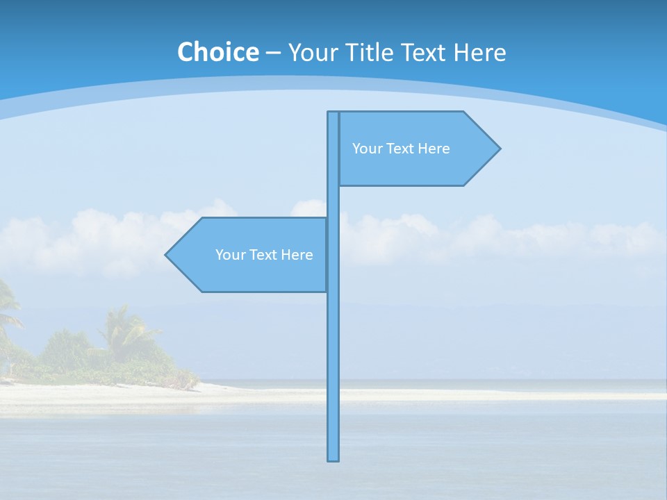 Tree Sky Shore PowerPoint Template