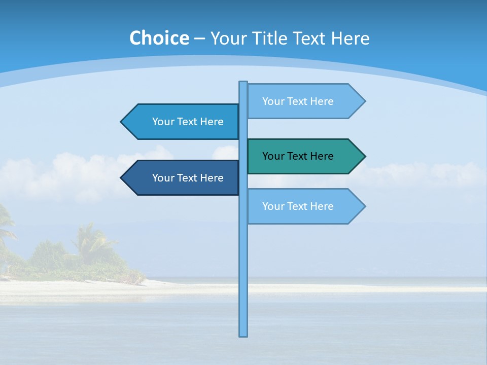 Tree Sky Shore PowerPoint Template
