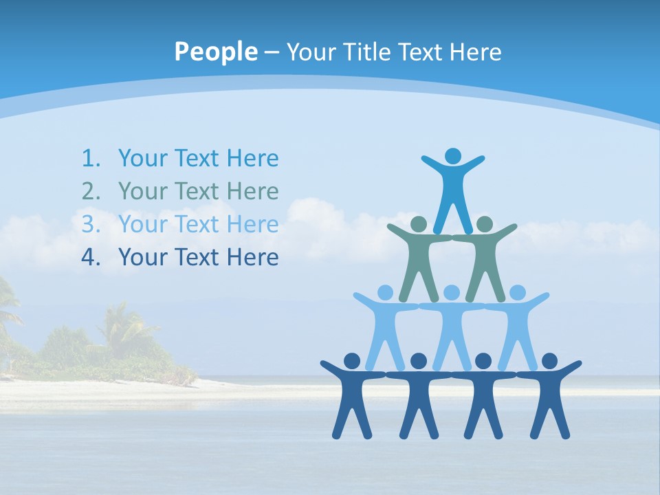 Tree Sky Shore PowerPoint Template