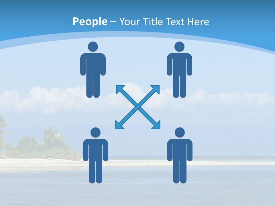 Tree Sky Shore PowerPoint Template