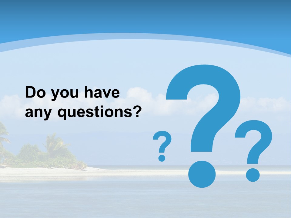 Tree Sky Shore PowerPoint Template