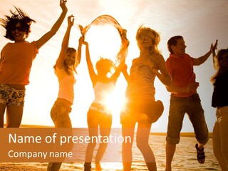 I M Walking On Sunshine PowerPoint Template