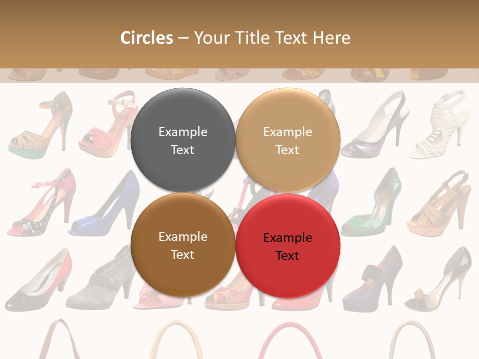 Ladies Shoes And Bags PowerPoint Template
