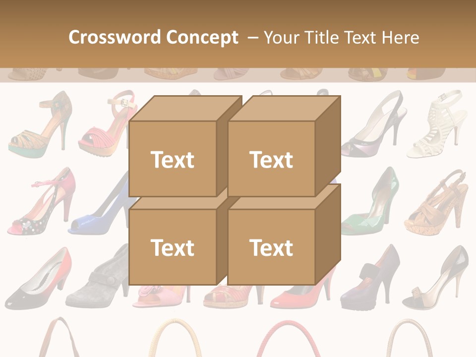 Ladies Shoes And Bags PowerPoint Template